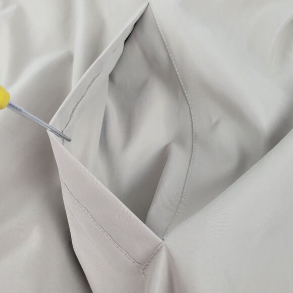 Van Heusen Full Zip Jacket Mens Size Large Lightweight Lined Beige - Picture 6 of 9